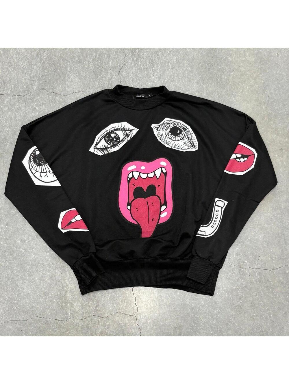 Boohoo Pullover Crewneck Sweater